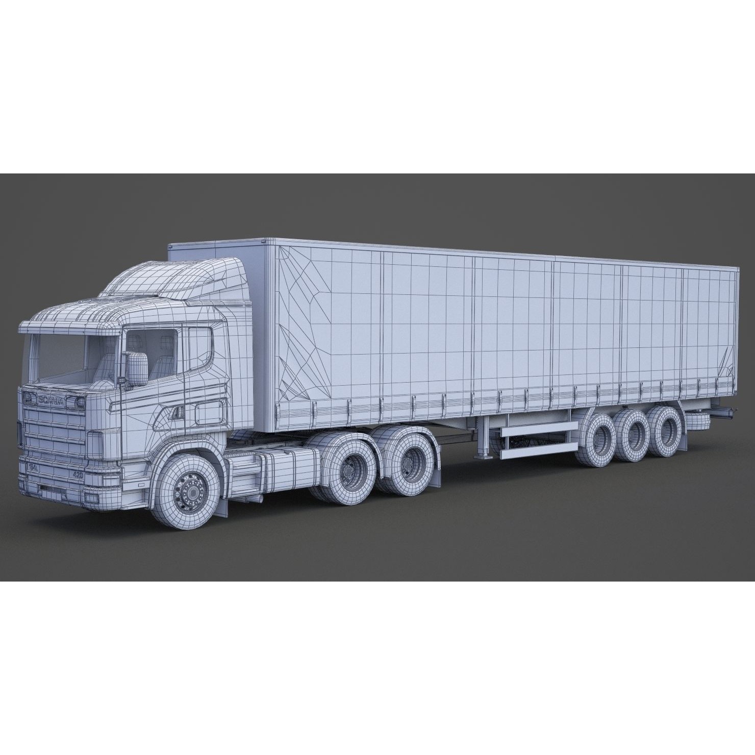Container Truck 01 - Game-Ready 3D Model - View 23