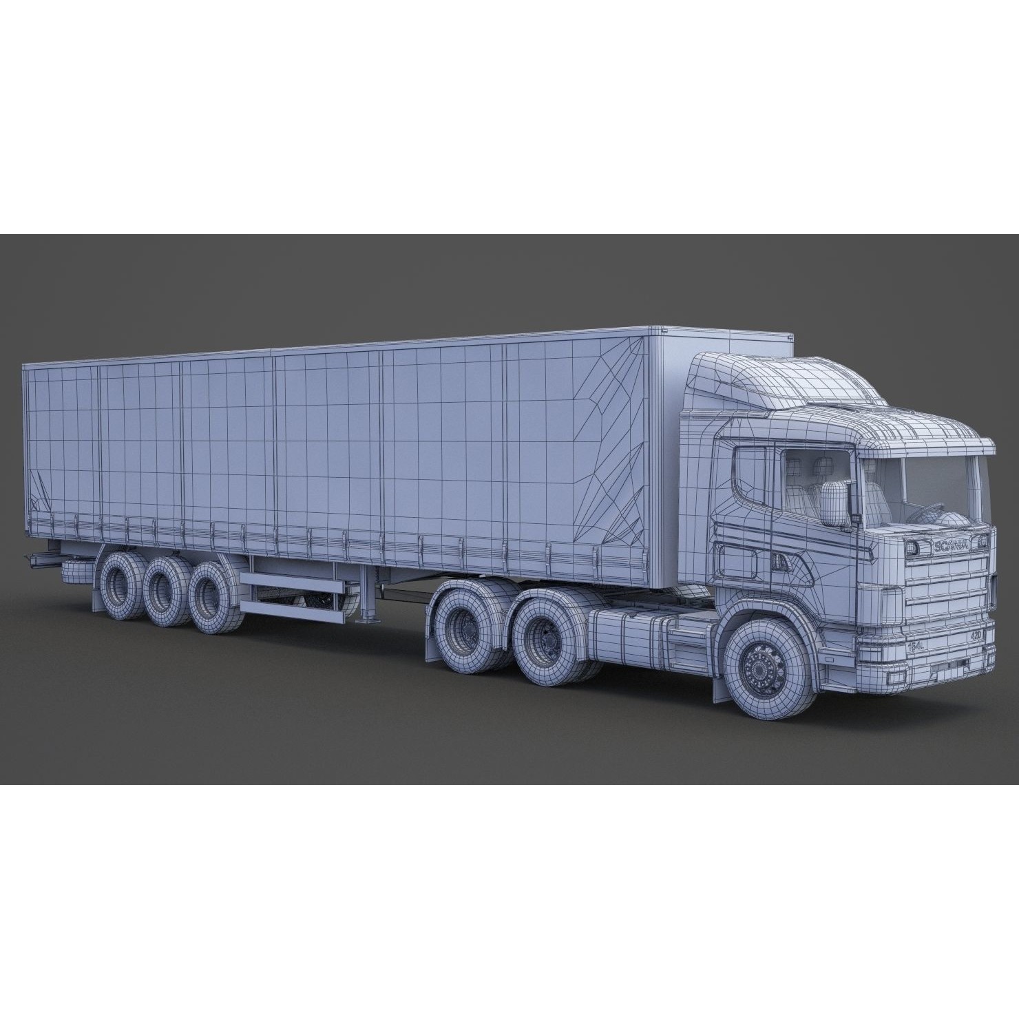 Container Truck 01 - Game-Ready 3D Model - View 24