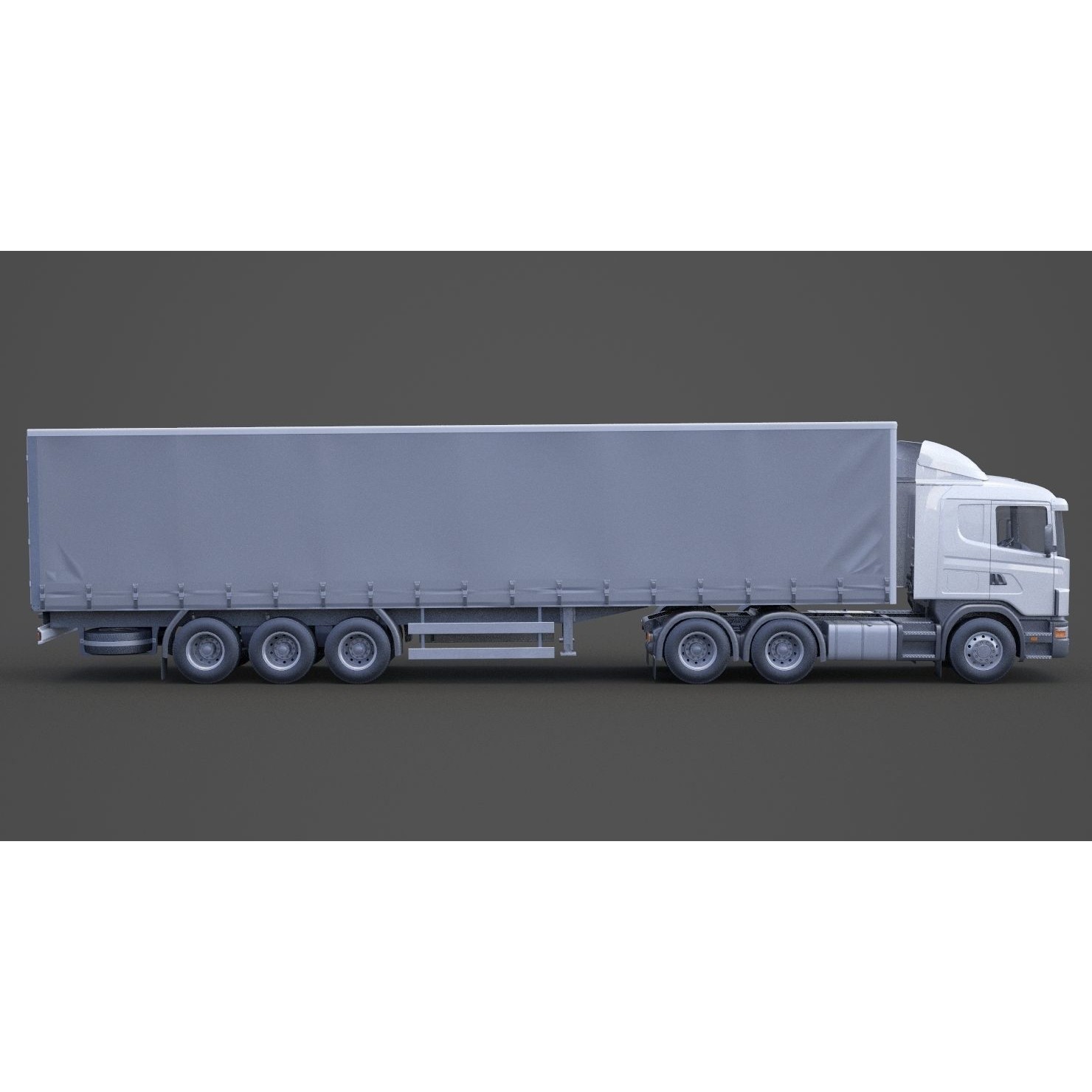 Container Truck 01 - Game-Ready 3D Model - View 6
