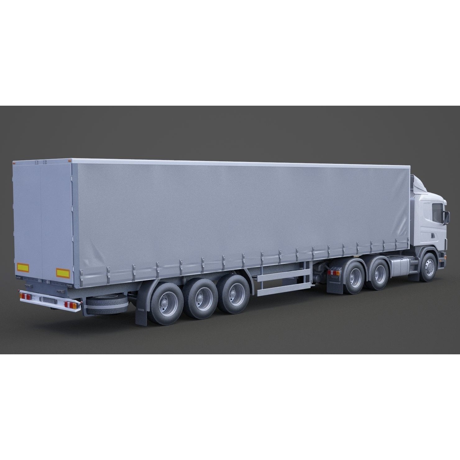 Container Truck 01 - Game-Ready 3D Model - View 7