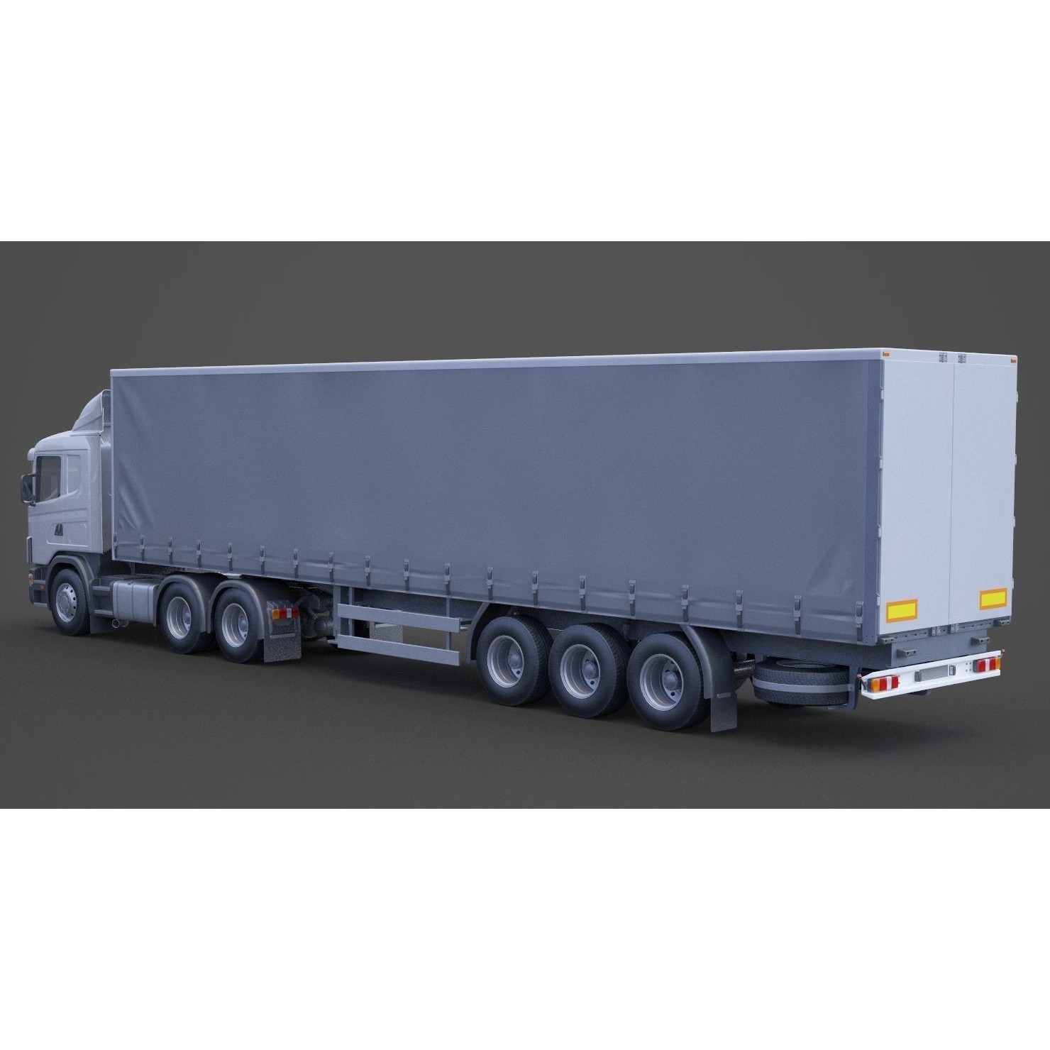 Container Truck 01 - Game-Ready 3D Model - View 9