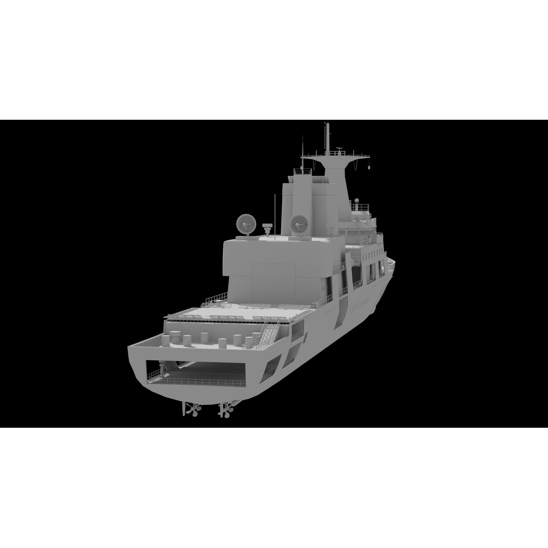 Haixun 06 Cruise Rescue Ship 3D Model – PBR Textured, FBX, OBJ