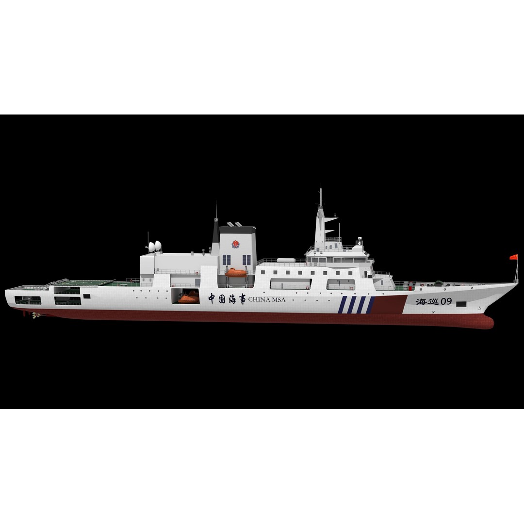 Haixun 06 Cruise Rescue Ship 3D Model – PBR Textured, FBX, OBJ - View 10