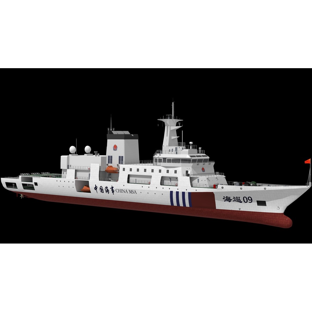 Haixun 06 Cruise Rescue Ship 3D Model – PBR Textured, FBX, OBJ - View 11