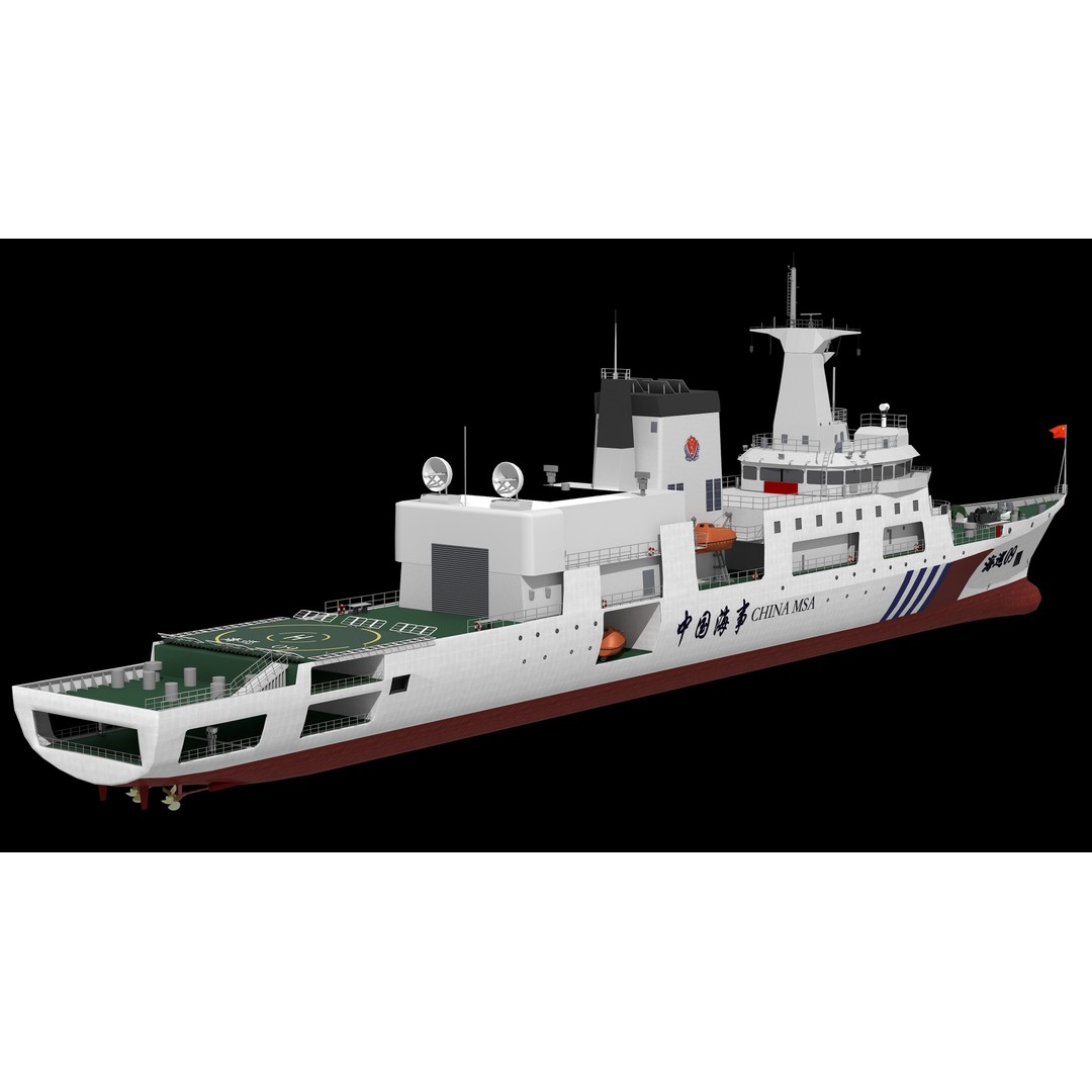 Haixun 06 Cruise Rescue Ship 3D Model – PBR Textured, FBX, OBJ - View 13