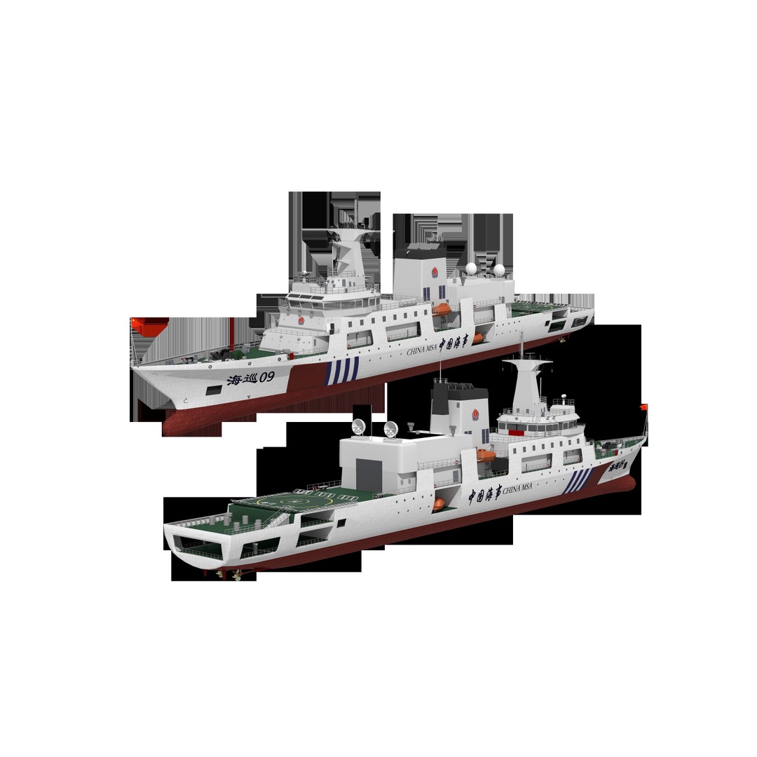 Haixun 06 Cruise Rescue Ship 3D Model – PBR Textured, FBX, OBJ - View 15