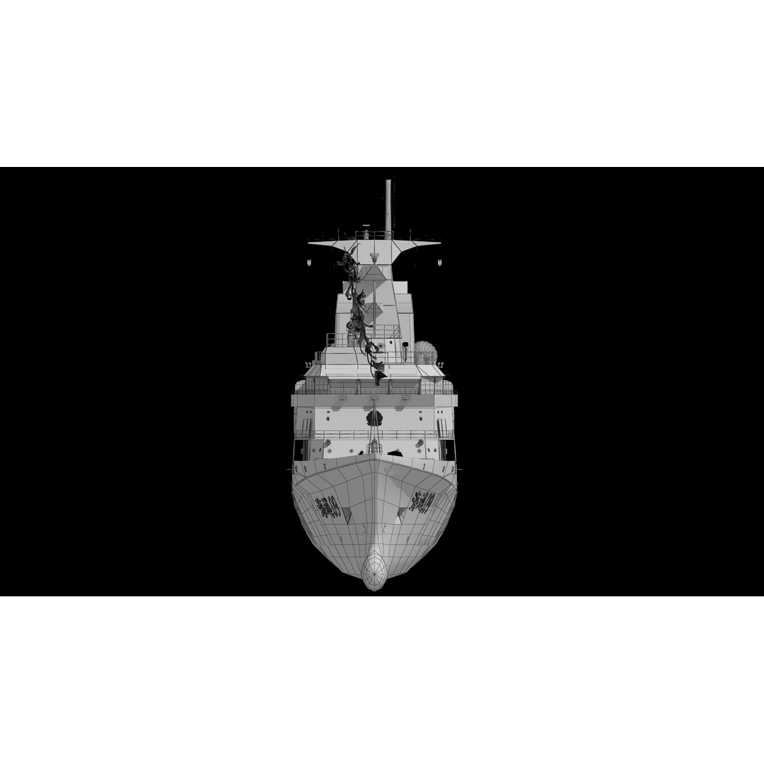 Haixun 06 Cruise Rescue Ship 3D Model – PBR Textured, FBX, OBJ - View 17