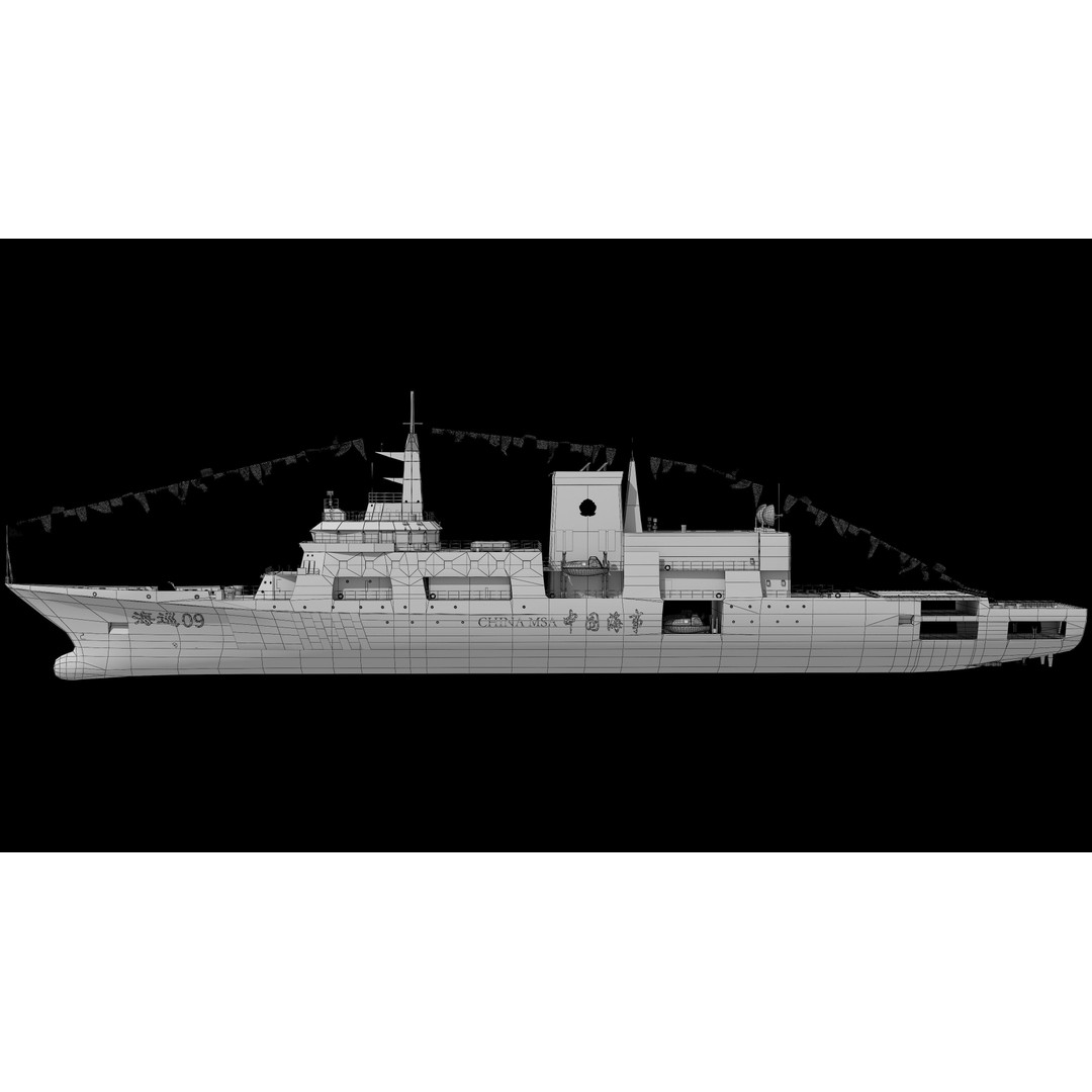 Haixun 06 Cruise Rescue Ship 3D Model – PBR Textured, FBX, OBJ - View 19