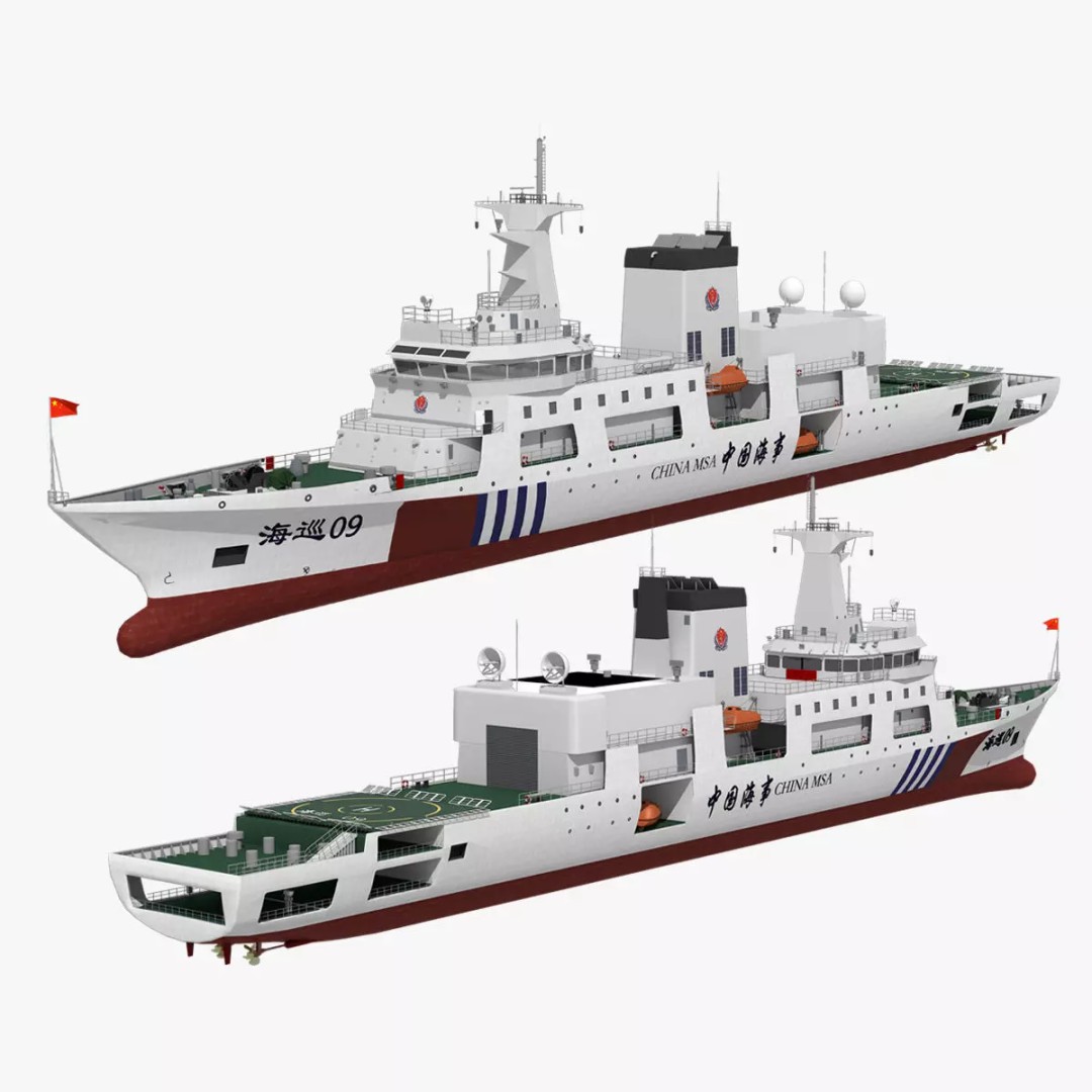 Haixun 06 Cruise Rescue Ship 3D Model – PBR Textured, FBX, OBJ - View 2