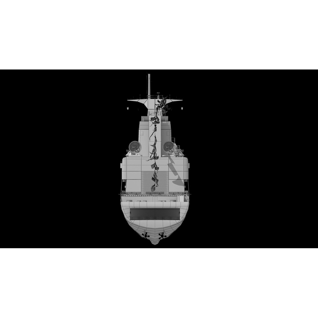 Haixun 06 Cruise Rescue Ship 3D Model – PBR Textured, FBX, OBJ - View 20