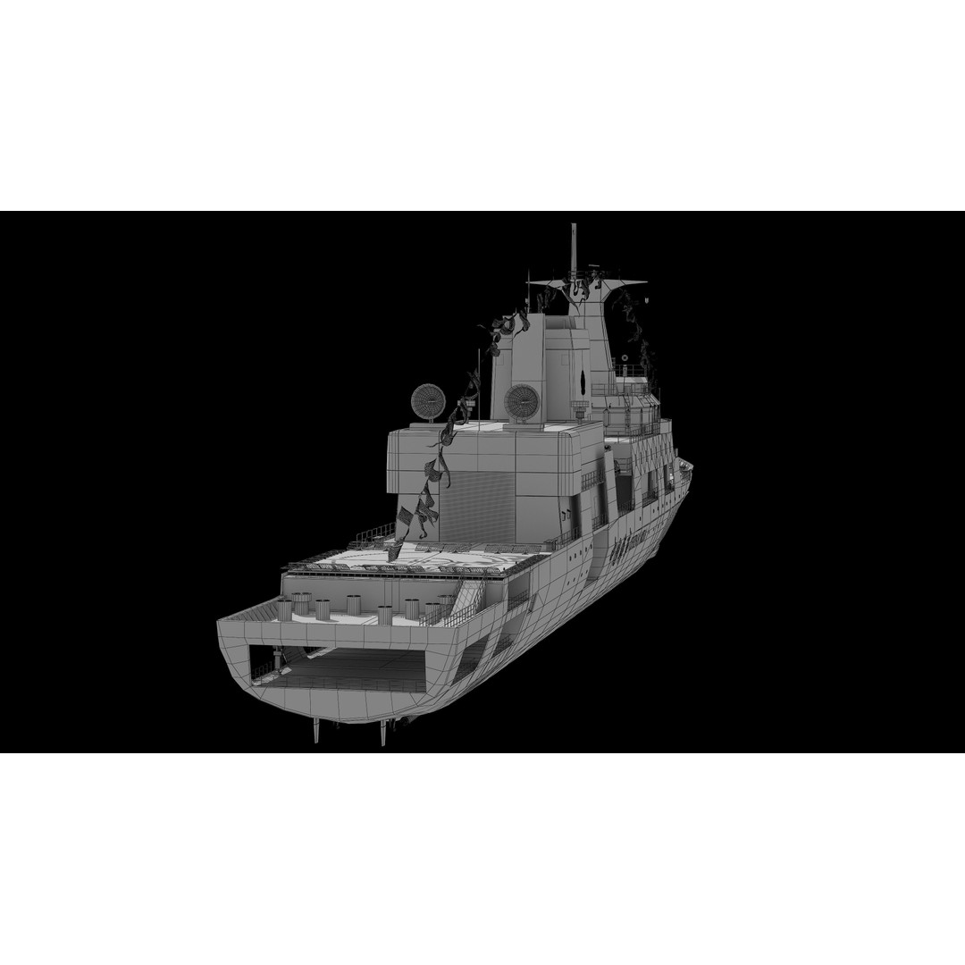 Haixun 06 Cruise Rescue Ship 3D Model – PBR Textured, FBX, OBJ - View 24