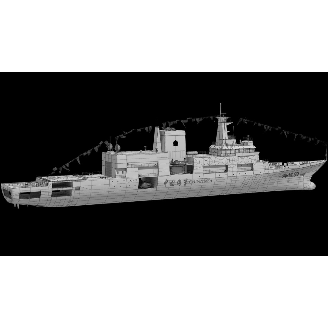 Haixun 06 Cruise Rescue Ship 3D Model – PBR Textured, FBX, OBJ - View 25