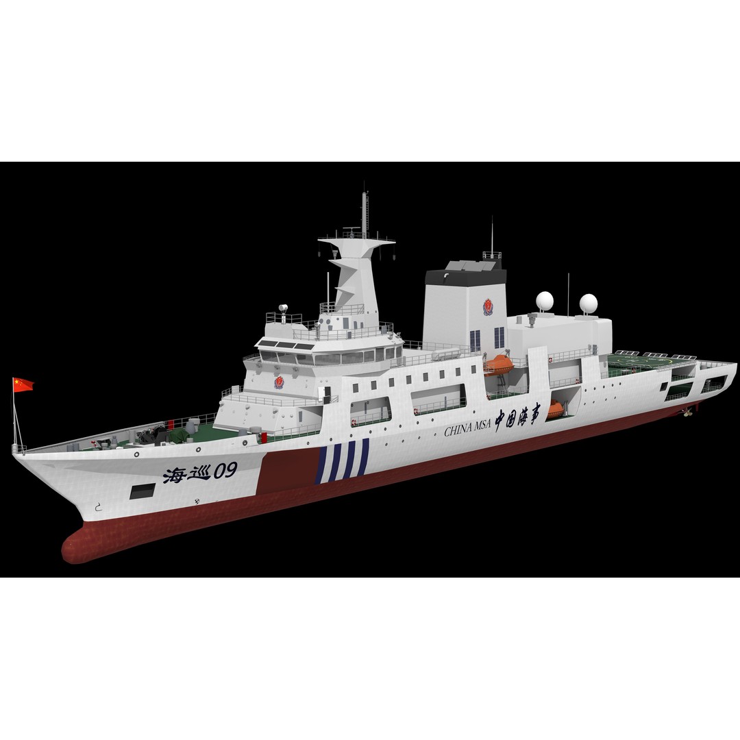 Haixun 06 Cruise Rescue Ship 3D Model – PBR Textured, FBX, OBJ - View 3