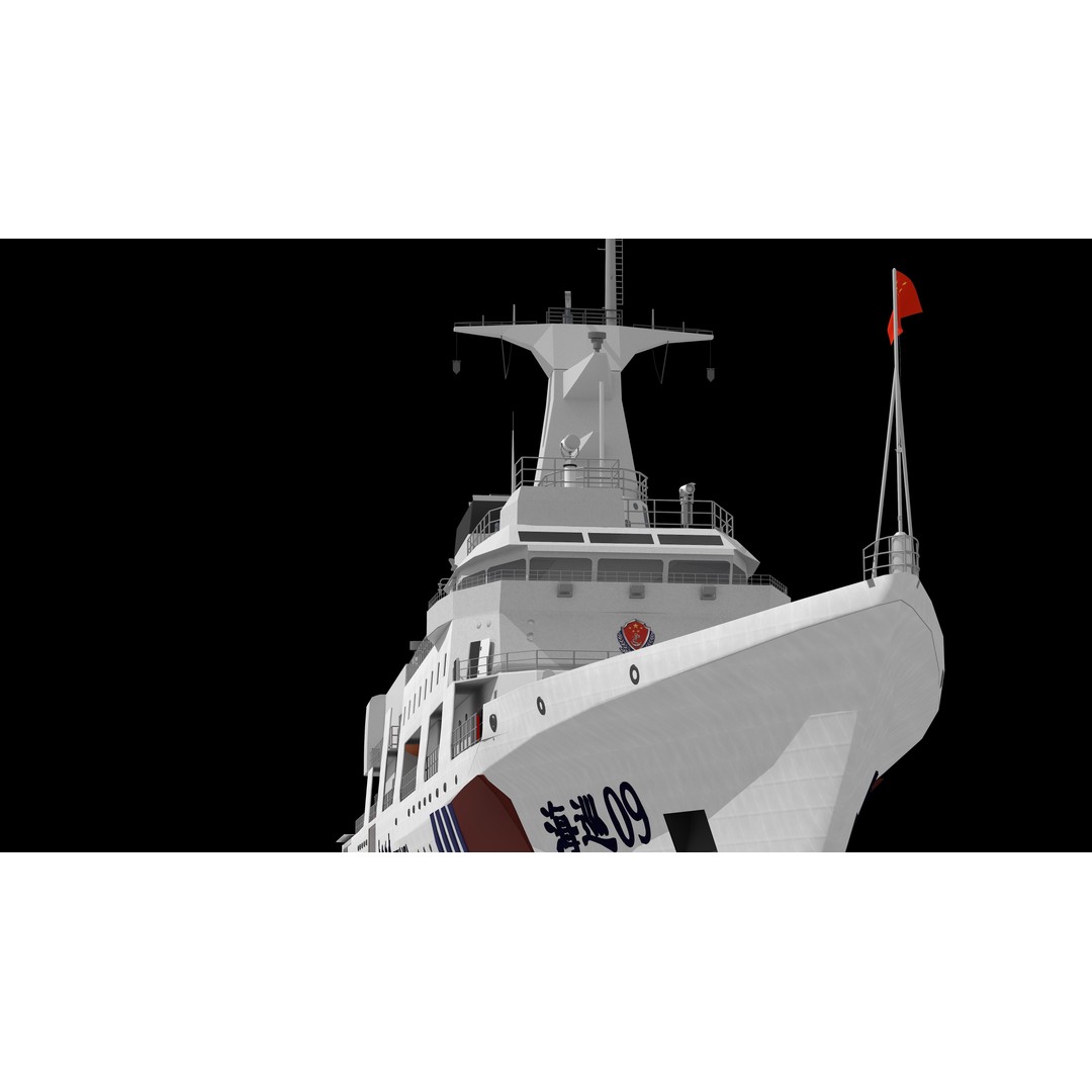 Haixun 06 Cruise Rescue Ship 3D Model – PBR Textured, FBX, OBJ - View 32
