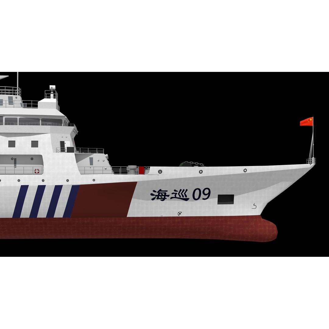 Haixun 06 Cruise Rescue Ship 3D Model – PBR Textured, FBX, OBJ - View 33