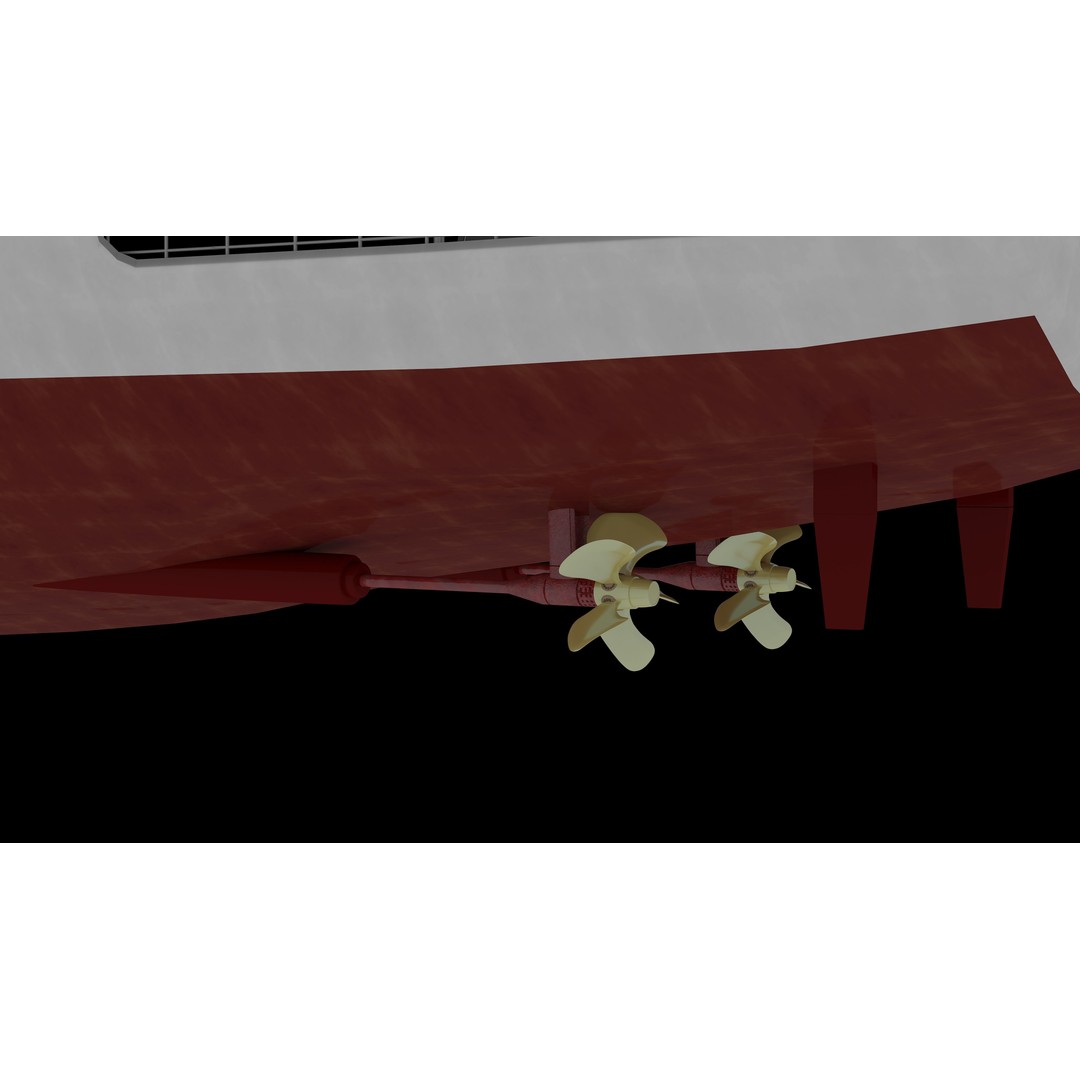 Haixun 06 Cruise Rescue Ship 3D Model – PBR Textured, FBX, OBJ - View 34