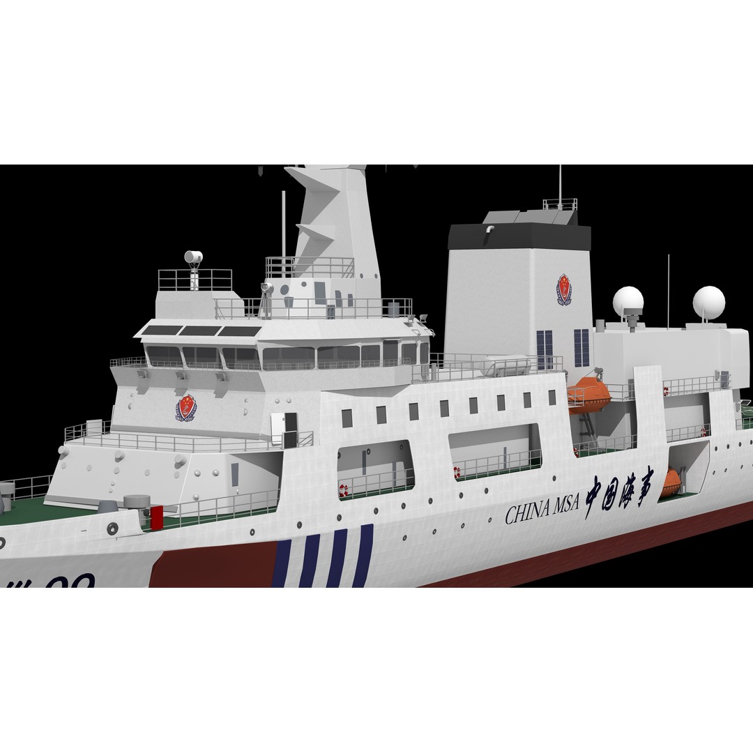 Haixun 06 Cruise Rescue Ship 3D Model – PBR Textured, FBX, OBJ - View 36