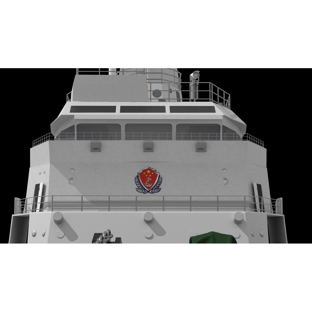 Haixun 06 Cruise Rescue Ship 3D Model – PBR Textured, FBX, OBJ - View 38