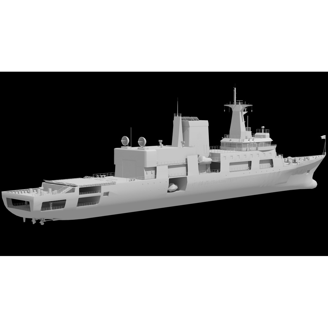 Haixun 06 Cruise Rescue Ship 3D Model – PBR Textured, FBX, OBJ - View 39