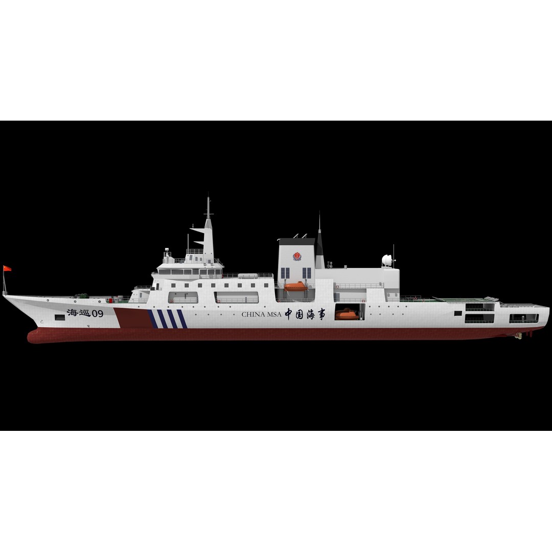 Haixun 06 Cruise Rescue Ship 3D Model – PBR Textured, FBX, OBJ - View 4