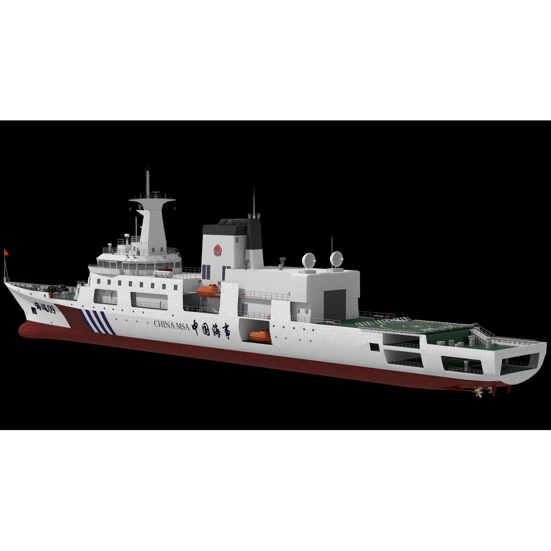 Haixun 06 Cruise Rescue Ship 3D Model – PBR Textured, FBX, OBJ - View 5
