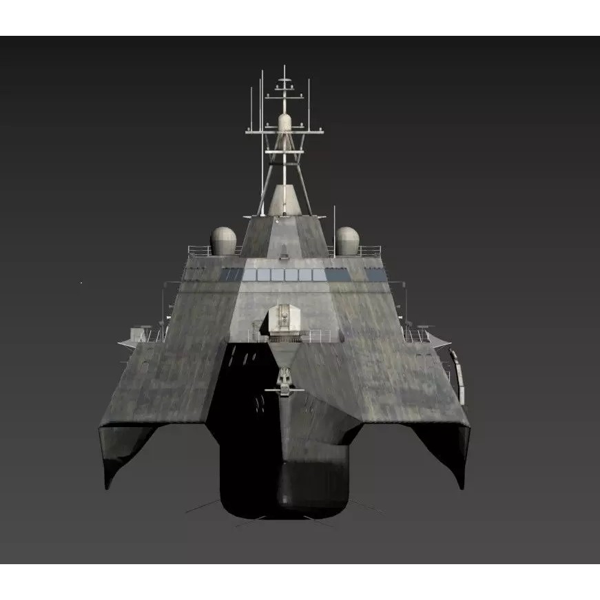 USS Independence LCS Trimaran Warship 3D Model – High Poly Game Asset, FBX - View 11