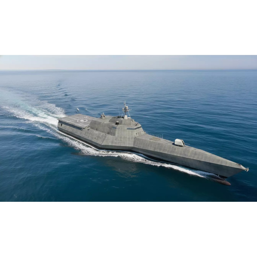 USS Independence LCS Trimaran Warship 3D Model – High Poly Game Asset, FBX - View 2
