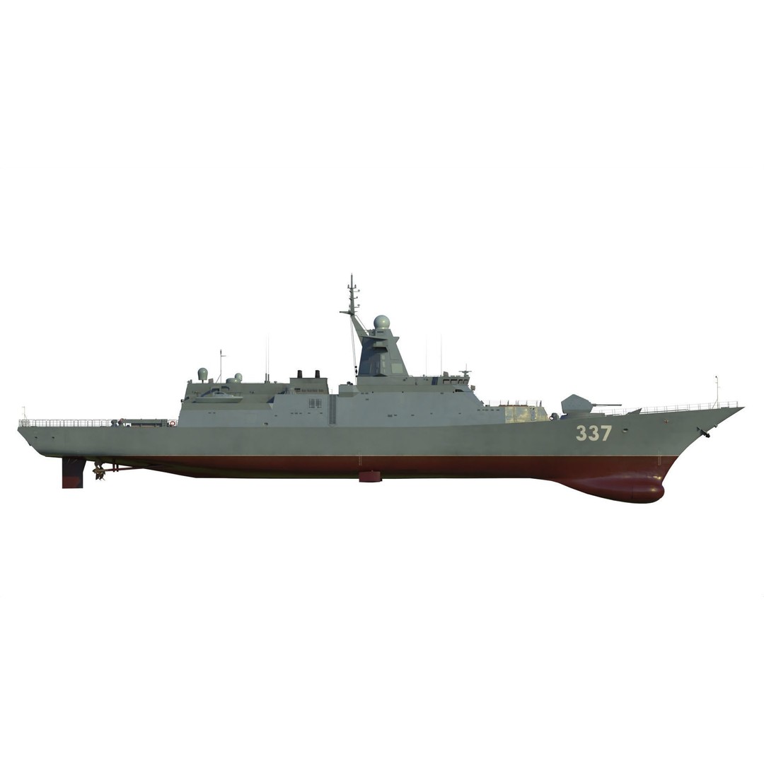 Gremyashchiy Class Corvette 3D Model – Military Vessel, PBR, FBX - View 14