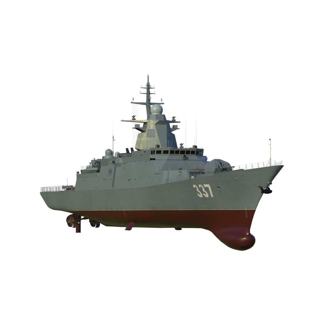 Gremyashchiy Class Corvette 3D Model – Military Vessel, PBR, FBX - View 15