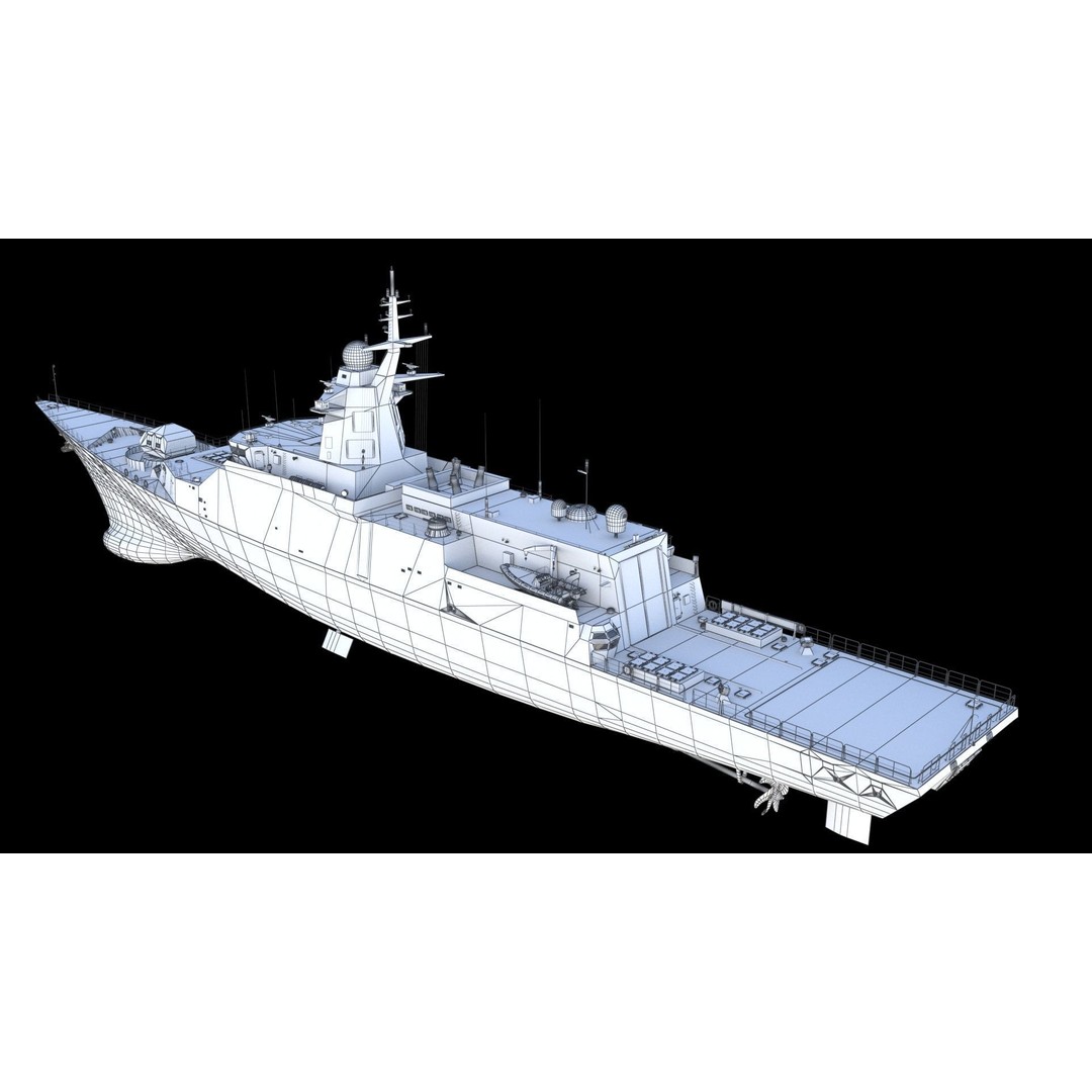 Gremyashchiy Class Corvette 3D Model – Military Vessel, PBR, FBX - View 22
