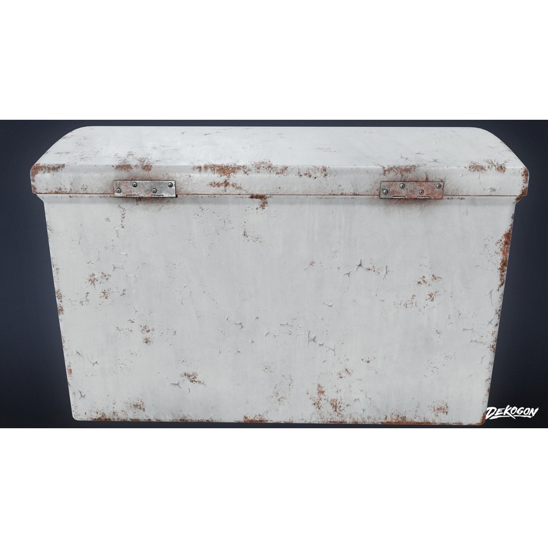 Storage Box 3D Model – Low Poly Game Asset, FBX, PBR Textures - View 6