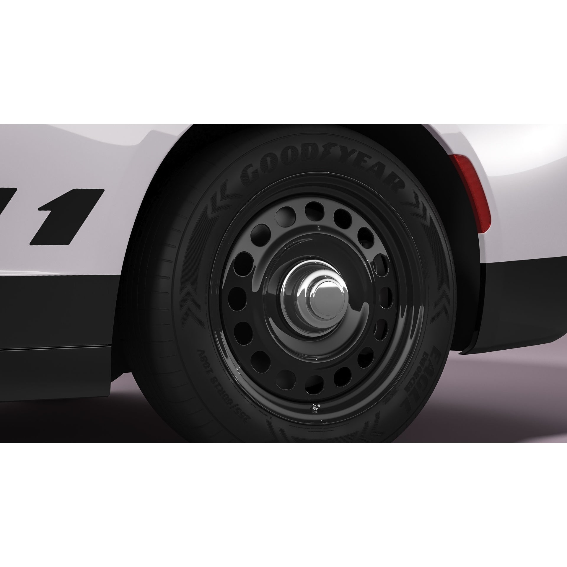 Dodge Charger Police - Game-Ready 3D Model - View 13