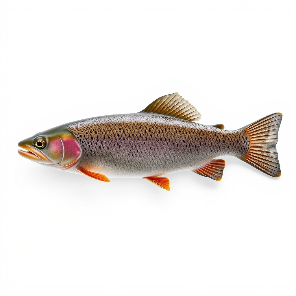 Lahontan Cutthroat Trout 3D Model – Lifelike Low Poly Game Asset, FBX - View 5