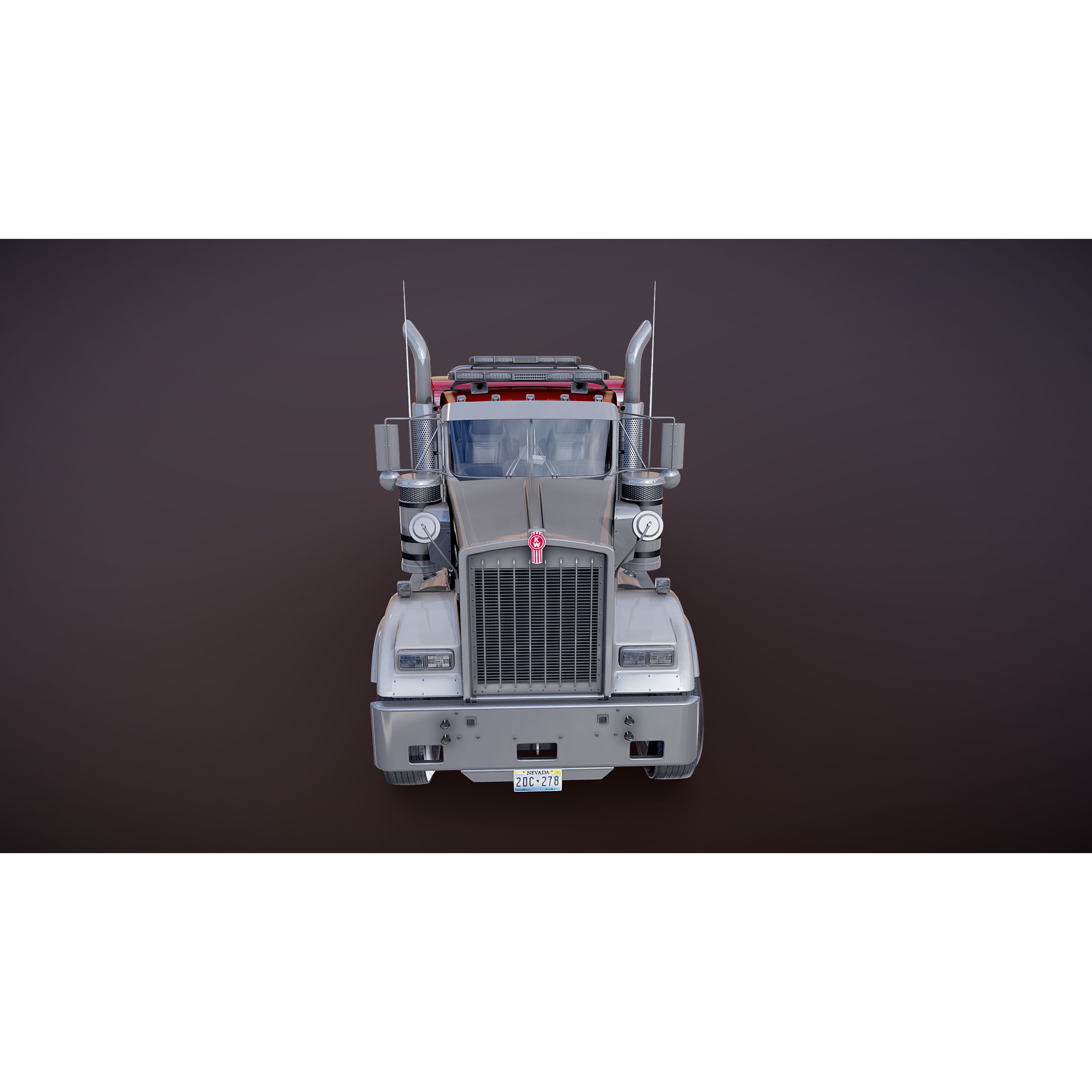 Tweensteer Kenworth W900 Wrecker - Low-Poly Game-Ready 3D Model - View 24