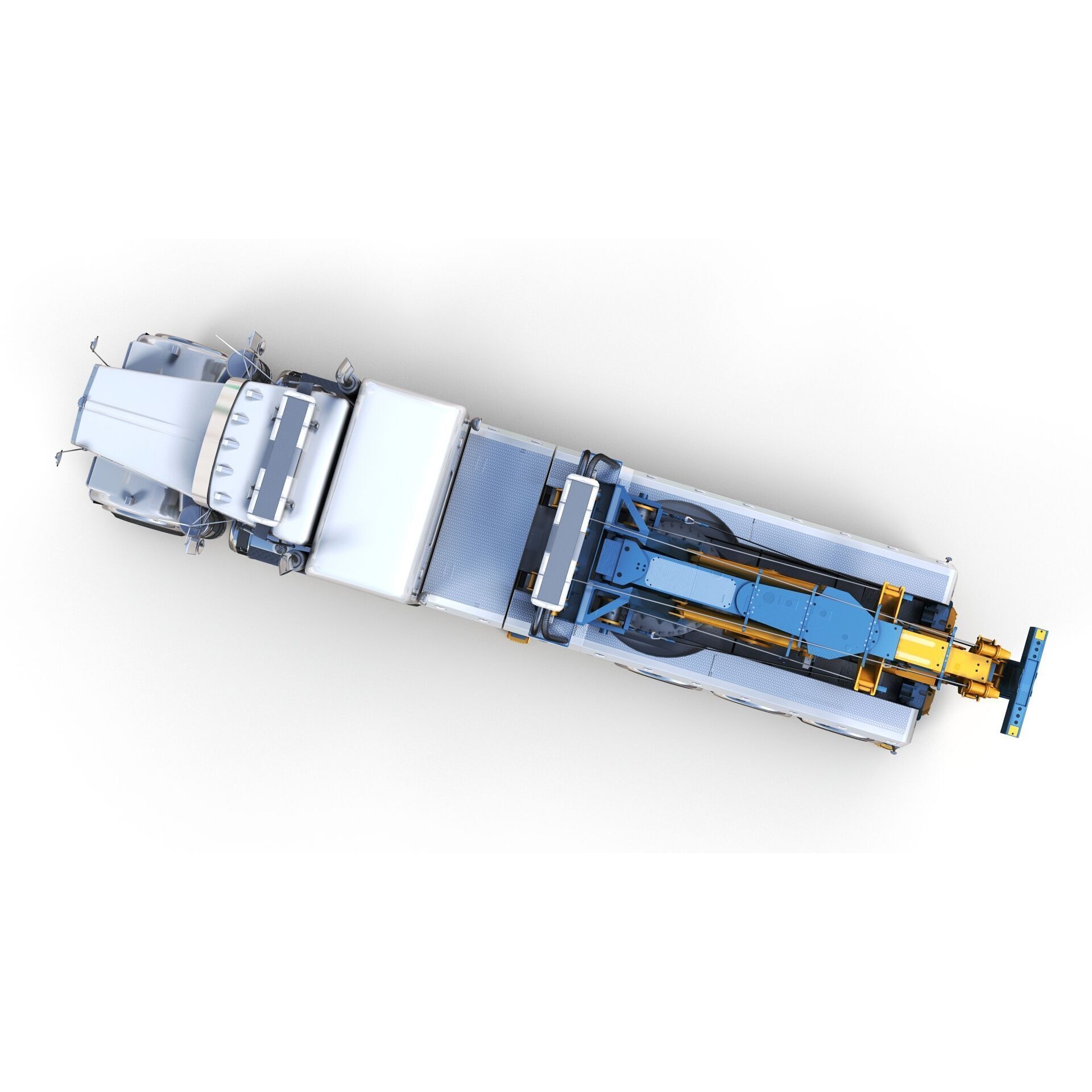 Tweensteer Kenworth W900 Wrecker - Low-Poly Game-Ready 3D Model - View 8