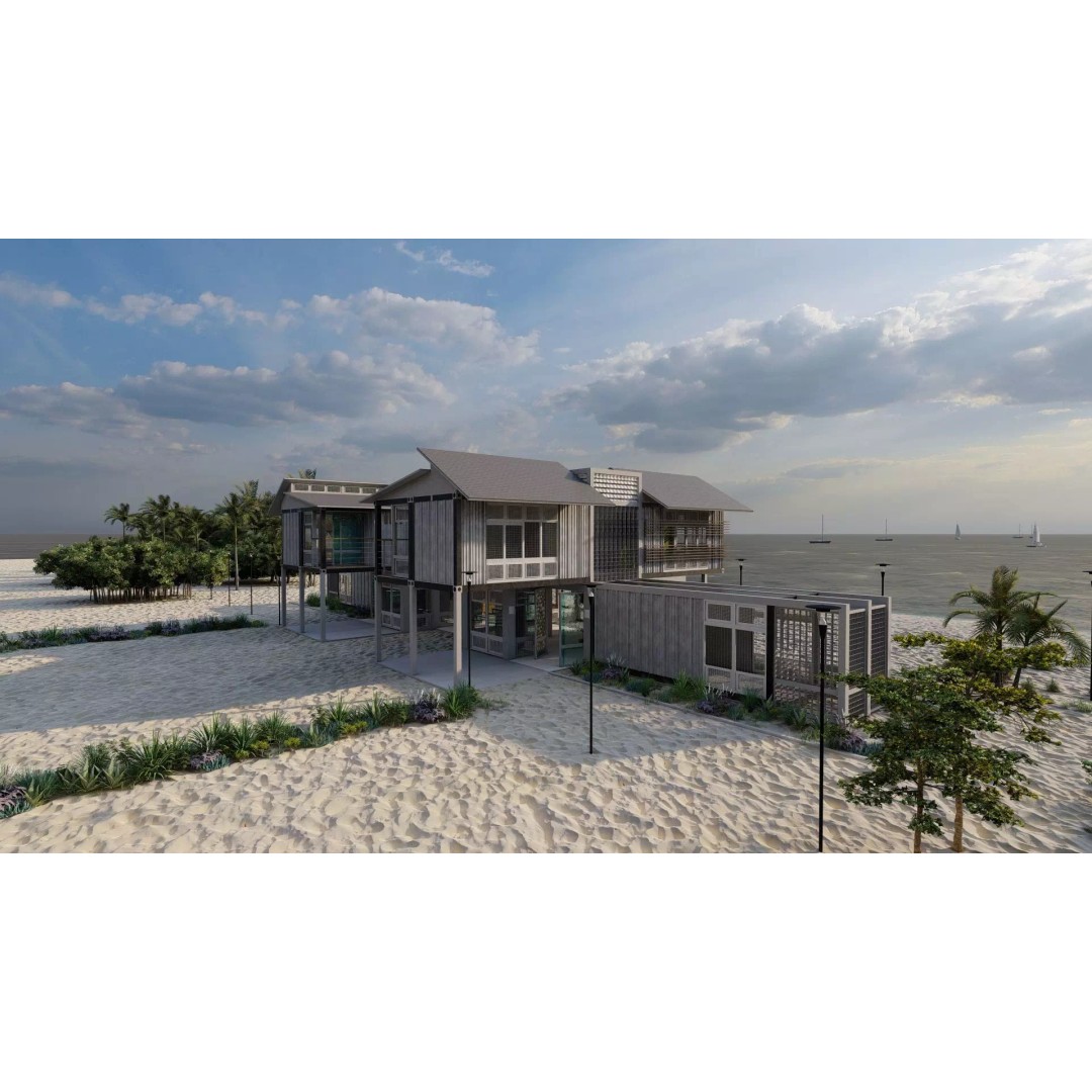 Villa 3D Model – Modern Temporary Accommodation, PBR, FBX