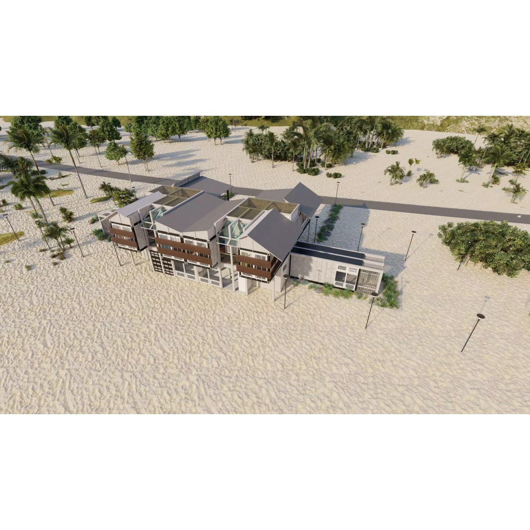 Villa 3D Model – Modern Temporary Accommodation, PBR, FBX - View 10