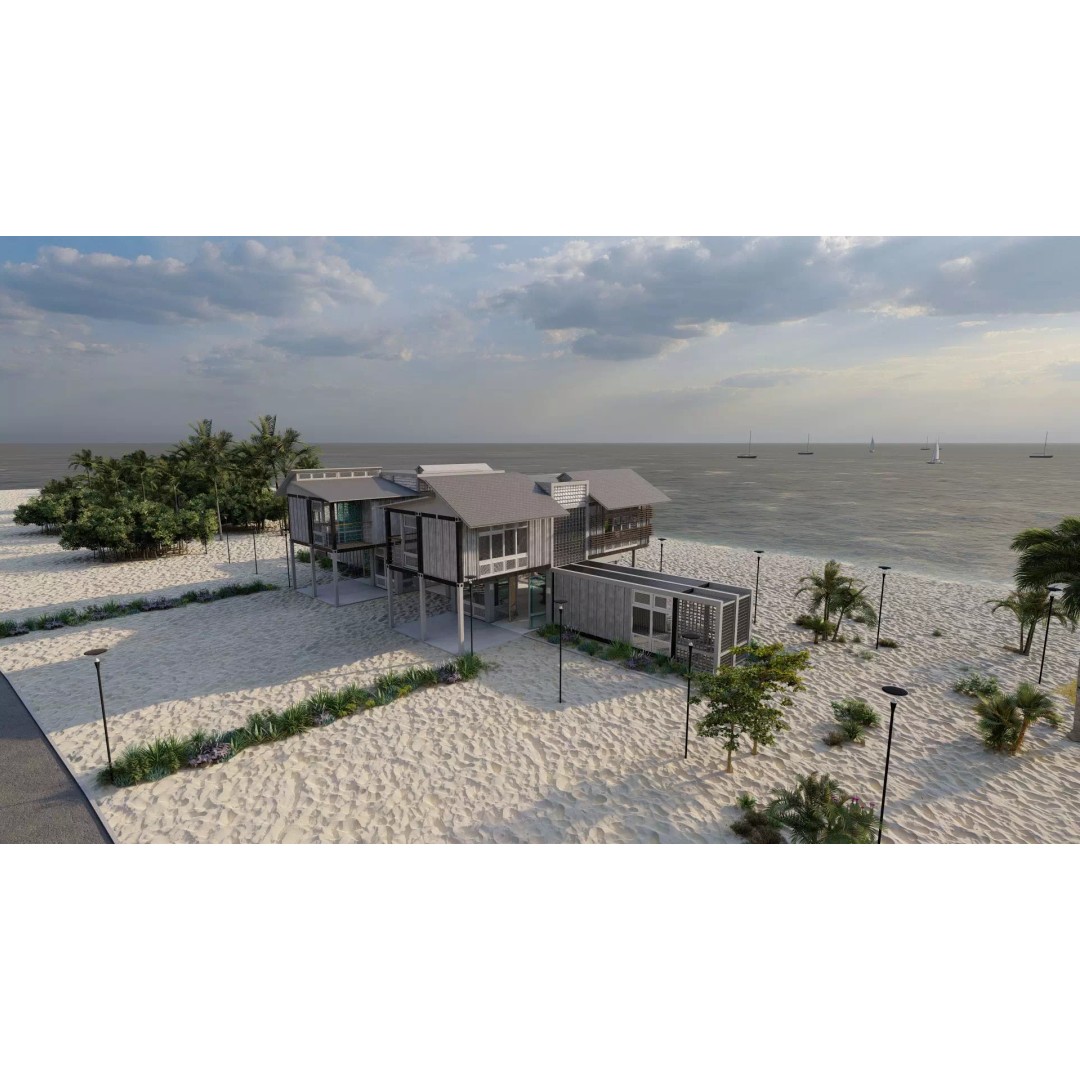 Villa 3D Model – Modern Temporary Accommodation, PBR, FBX - View 13
