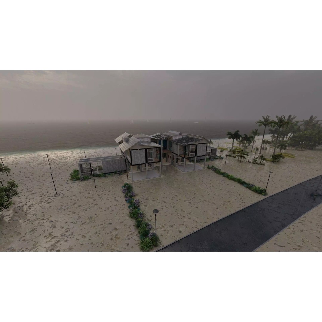 Villa 3D Model – Modern Temporary Accommodation, PBR, FBX - View 14