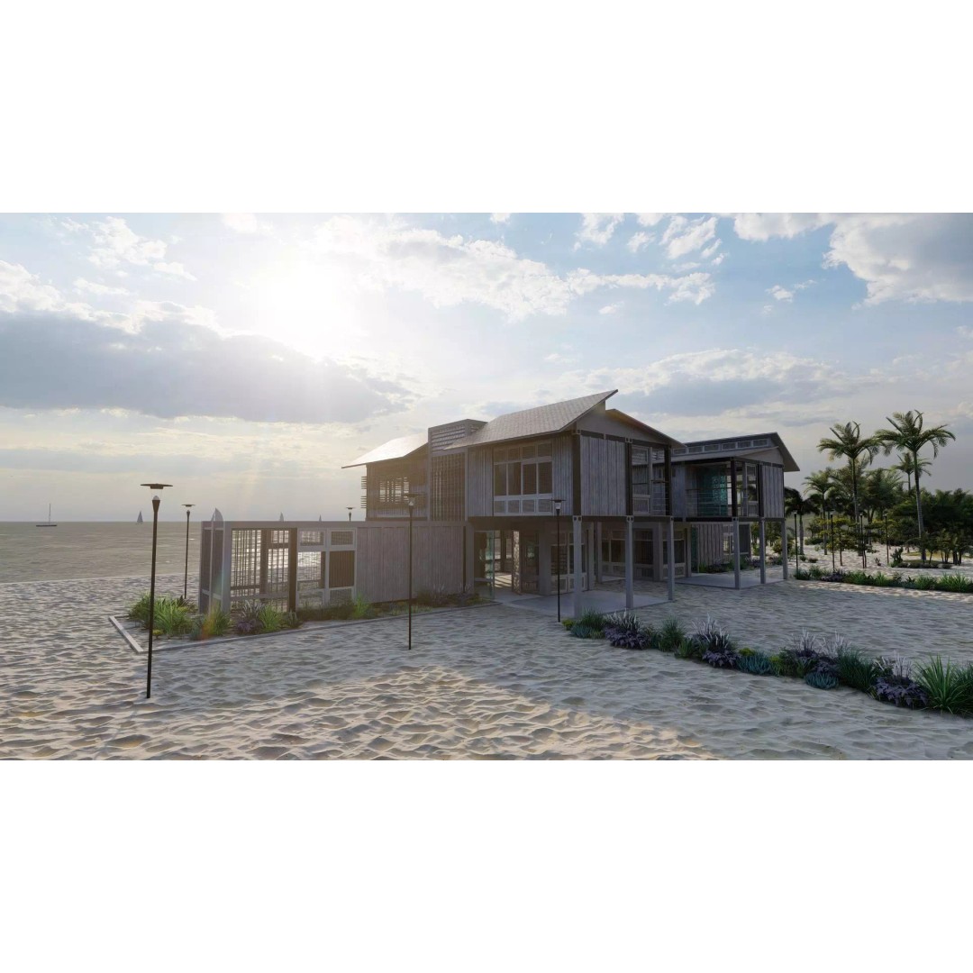 Villa 3D Model – Modern Temporary Accommodation, PBR, FBX - View 20