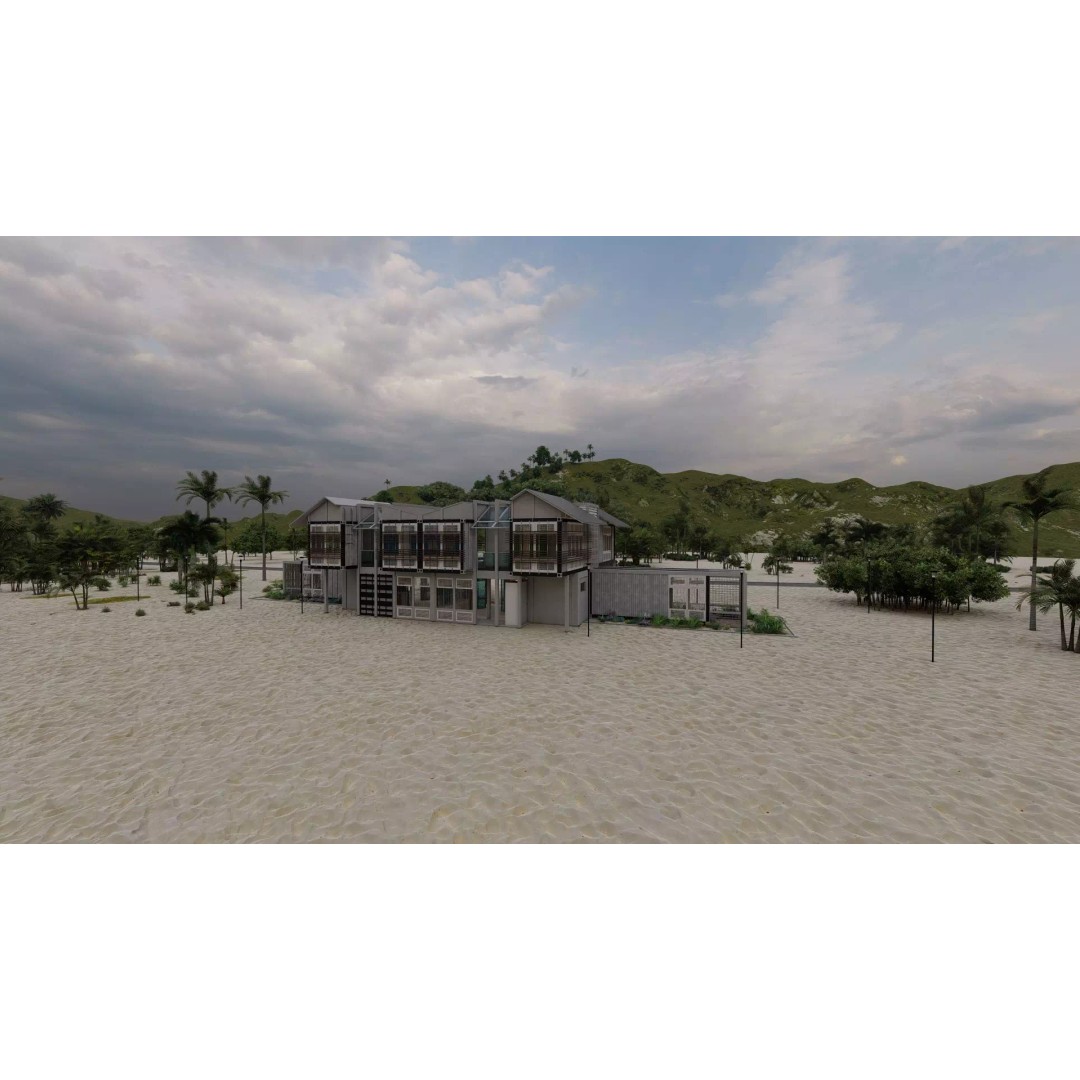 Villa 3D Model – Modern Temporary Accommodation, PBR, FBX - View 7