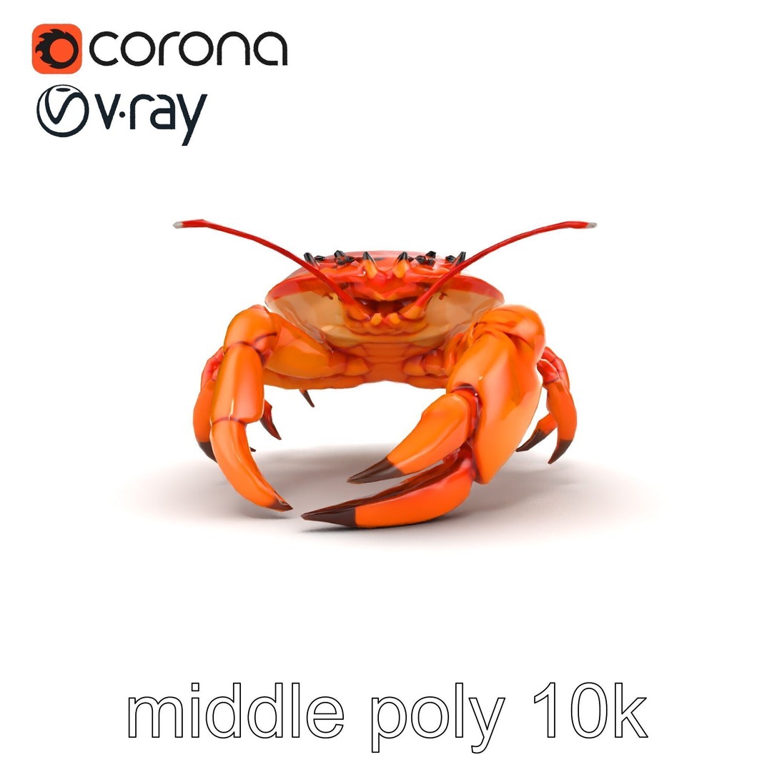 Kamchatka Crab 3D Model – Low Poly PBR Asset for Games and Animation - View 15