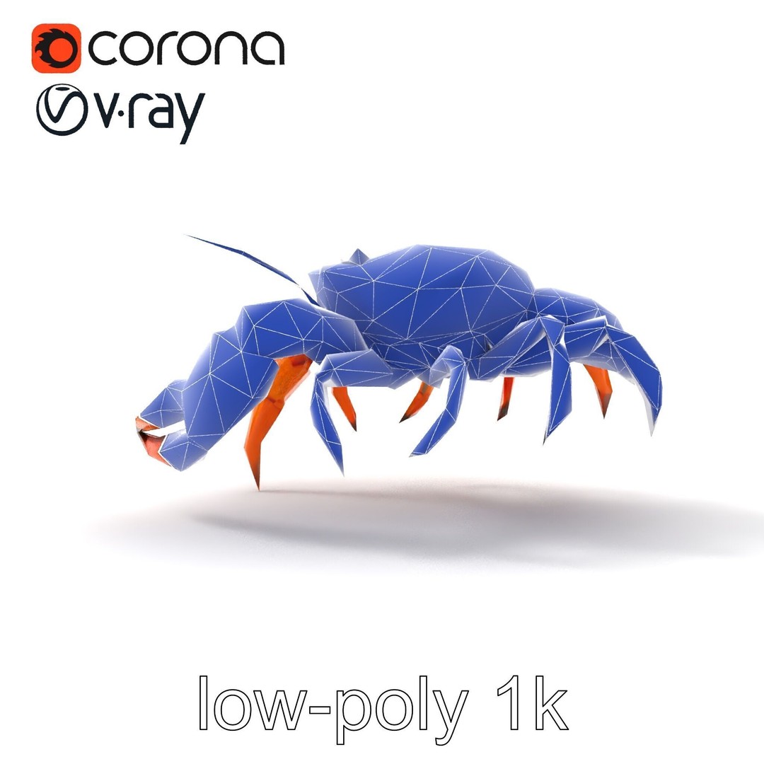 Kamchatka Crab 3D Model – Low Poly PBR Asset for Games and Animation - View 18