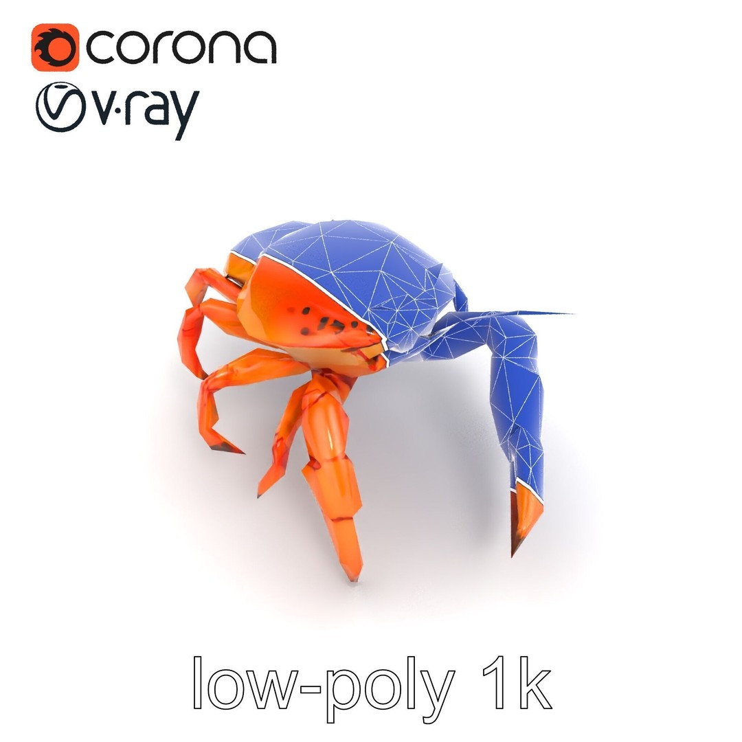 Kamchatka Crab 3D Model – Low Poly PBR Asset for Games and Animation - View 20
