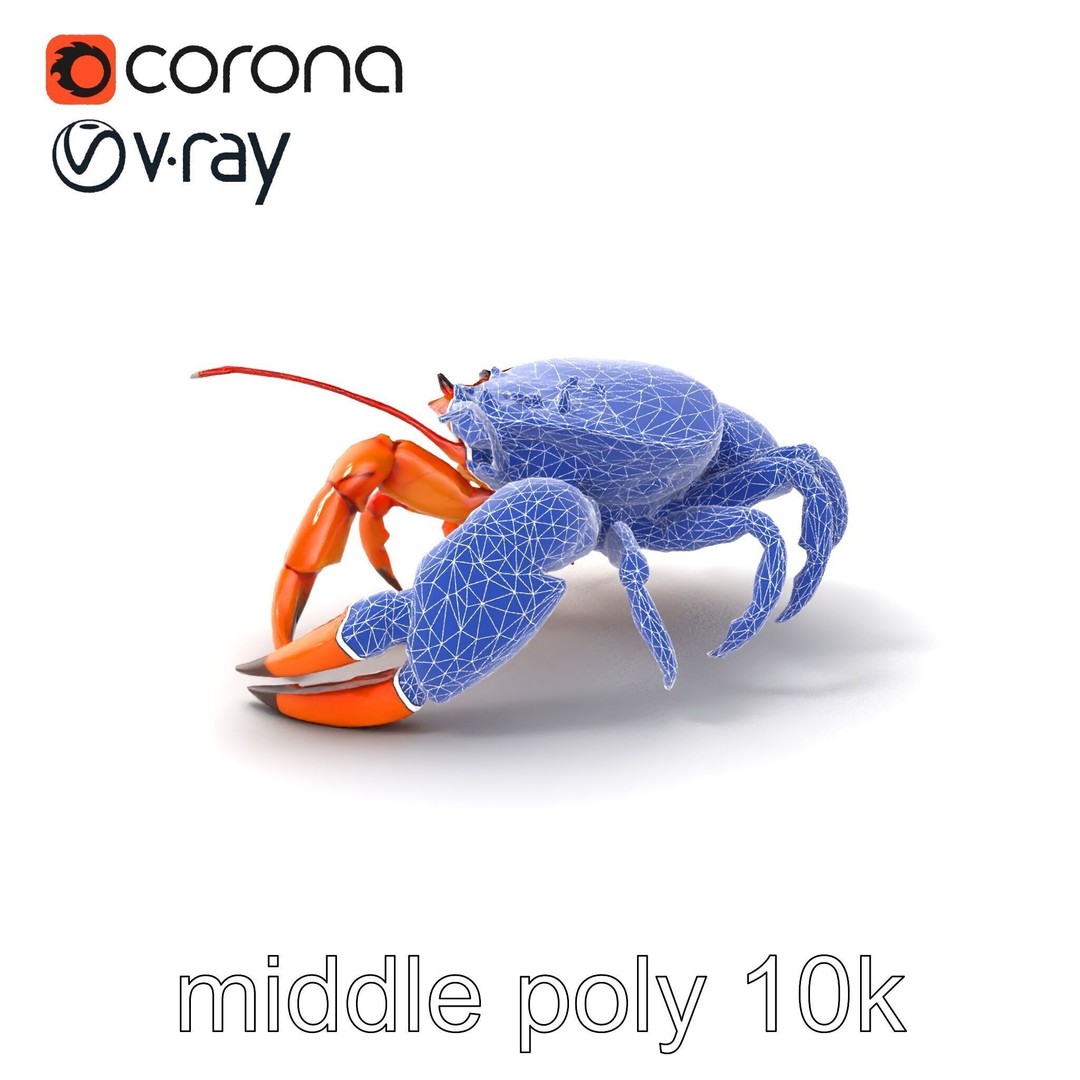 Kamchatka Crab 3D Model – Low Poly PBR Asset for Games and Animation - View 7