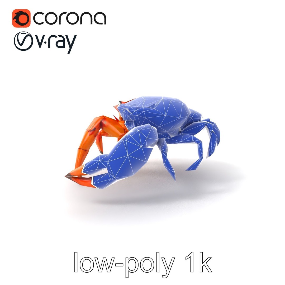 Kamchatka Crab 3D Model – Low Poly PBR Asset for Games and Animation - View 8