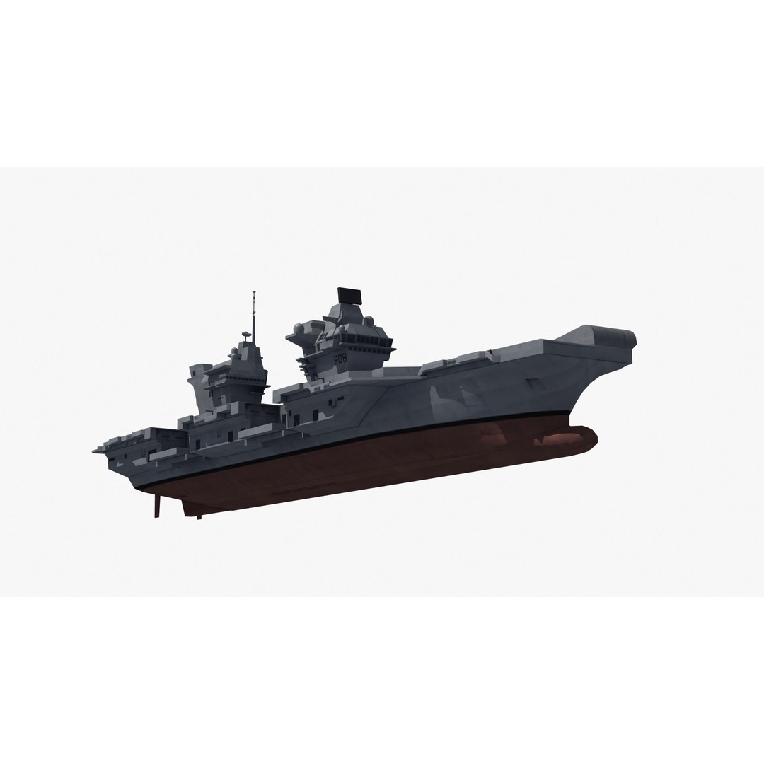 Queen Elizabeth Class Carrier 3D Model – Military Watercraft, FBX, PBR