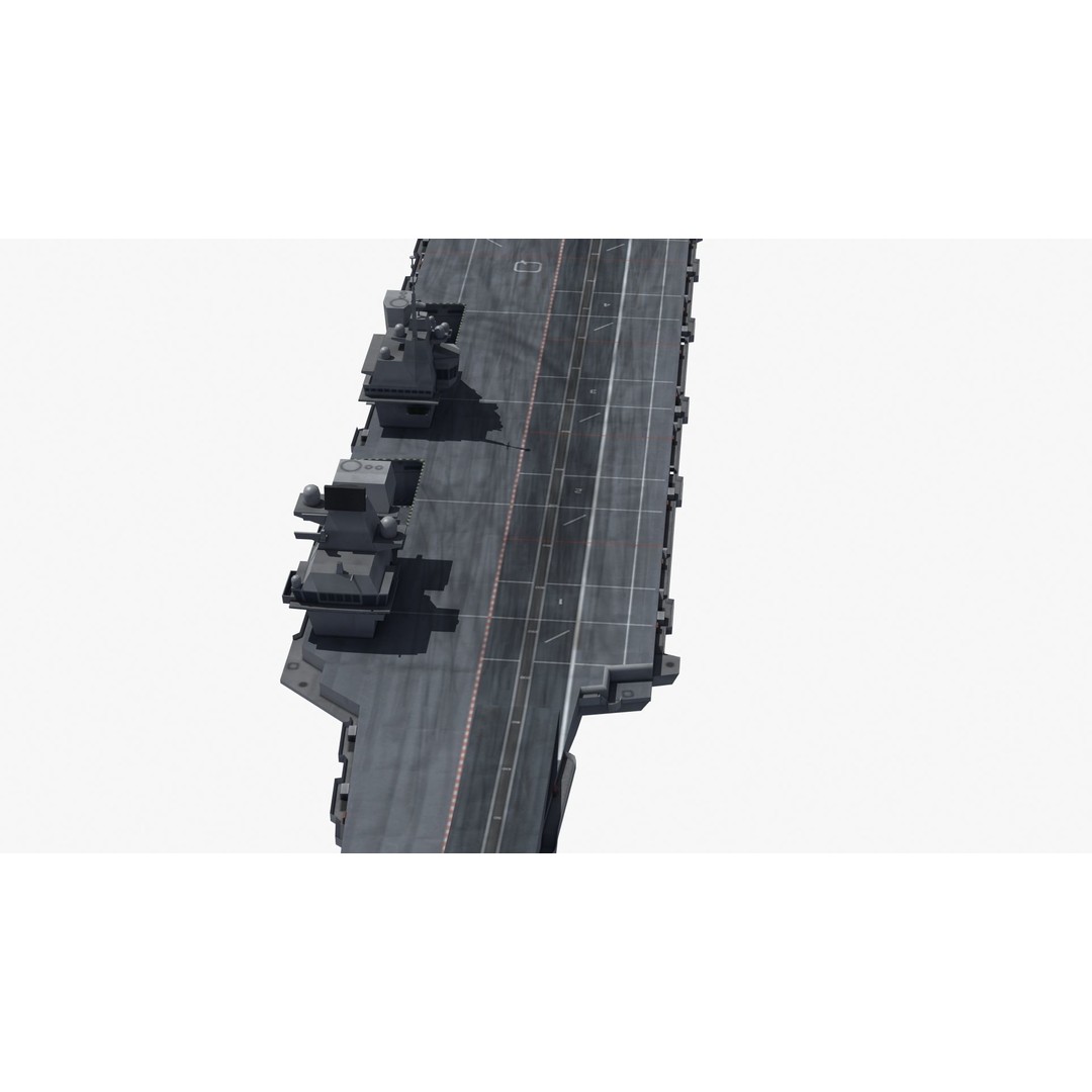Queen Elizabeth Class Carrier 3D Model – Military Watercraft, FBX, PBR - View 22