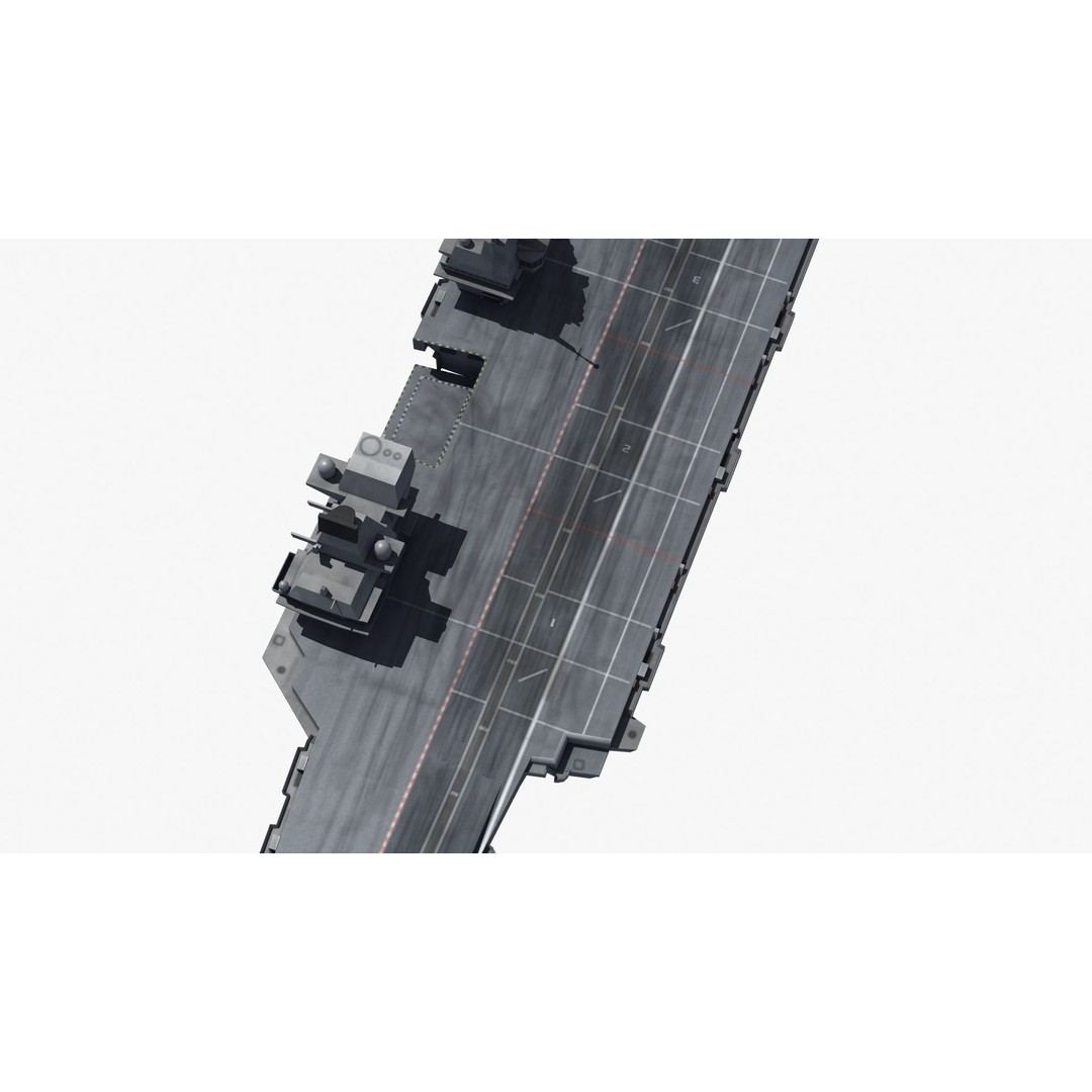 Queen Elizabeth Class Carrier 3D Model – Military Watercraft, FBX, PBR - View 24