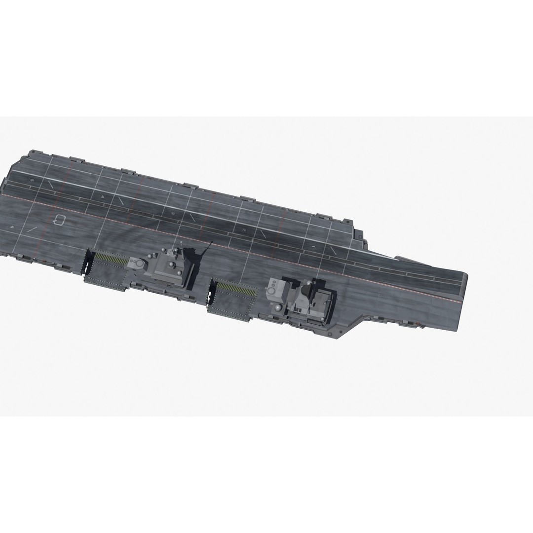 Queen Elizabeth Class Carrier 3D Model – Military Watercraft, FBX, PBR - View 25